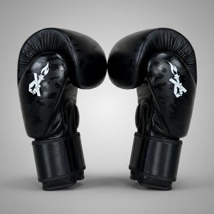 Brave Art Black Shadow Boxing Gloves – Full-Grain Leather | High Performance for Muay Thai & Kickboxing