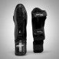 Brave Art Black Shadow Shin & Foot Guards in Full-Grain Leather – Total Leg Protection for Muay Thai & Kickboxing
