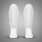 Classic One White Tone-on-Tone Shin and Foot Guards – Brave Art