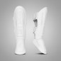 Classic One White Tone-on-Tone Shin and Foot Guards – Brave Art