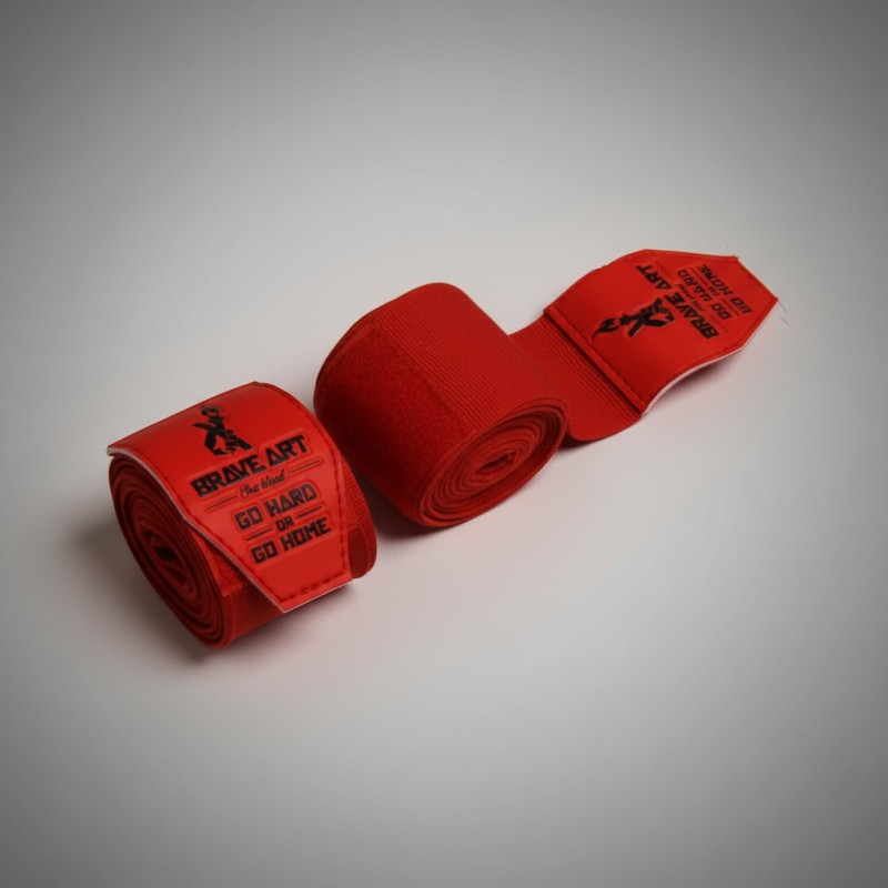 Brave Art Boxing Hand Wraps 4.5 m – Red Brave Art Boxing Hand Wraps 4.5 m – Red