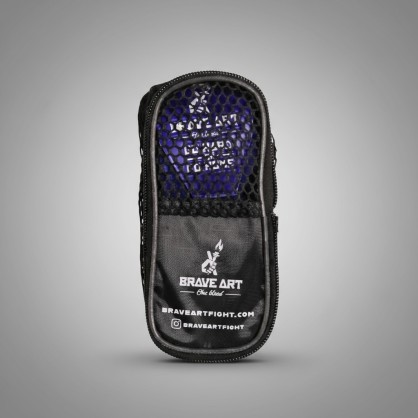 Bandes de Boxe Brave Art 4,5 m Bleues & Blanches – Scratch Silicone