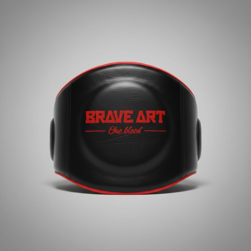 Body Pad Brave Art – Cuir Noir & Rouge avec Scratch