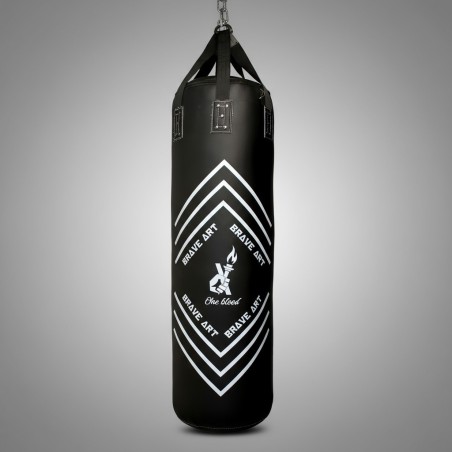 Brave Art Leather Punching Bag Grades Black – 60 kg Pro Training