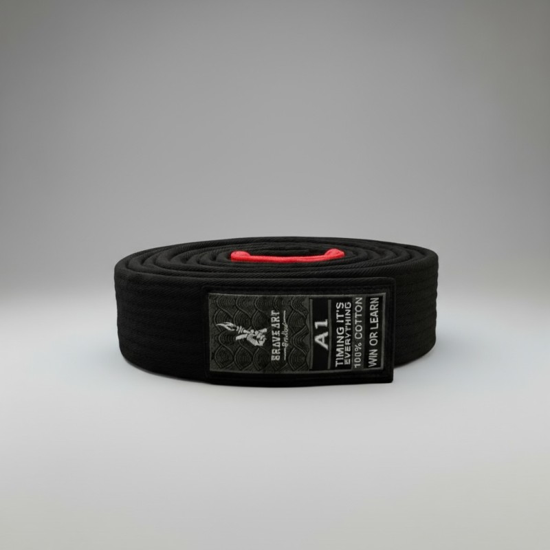 Ceinture de Jiu-Jitsu Brésilien Brave Art Noire Ceinture de Jiu-Jitsu Brésilien Brave Art Noire