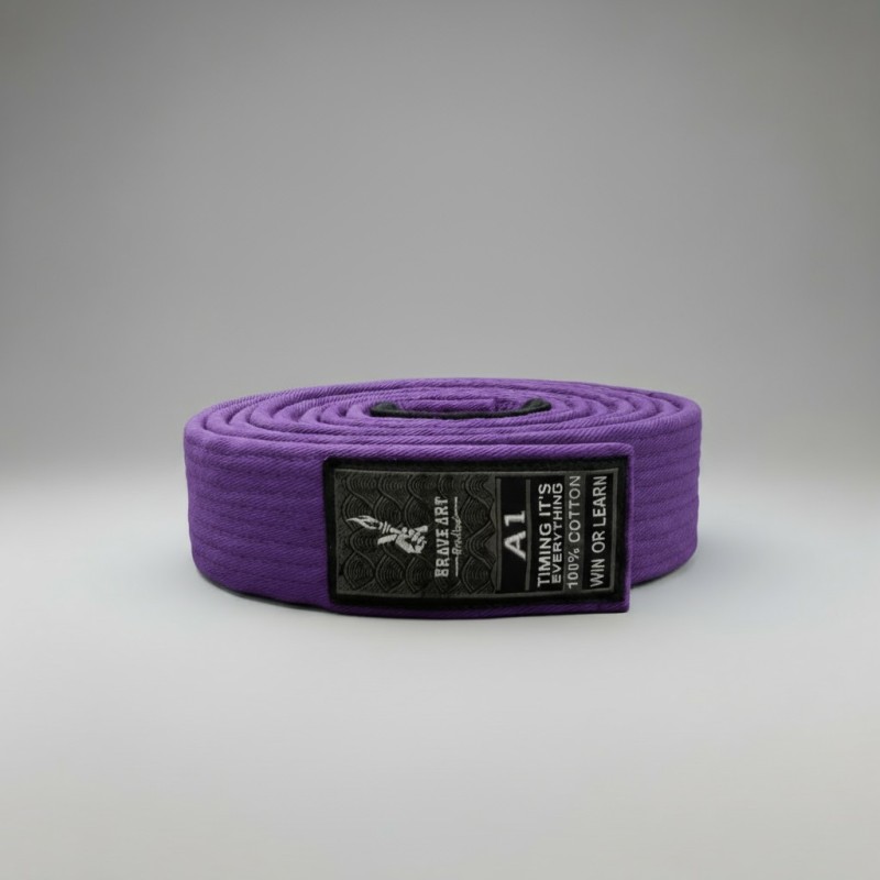 Brave Art Brazilian Jiu-Jitsu Belt – Purple Brave Art Brazilian Jiu-Jitsu Belt – Purple