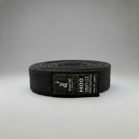 Ceinture JJB Enfant Brave Art Grise – 100 % Coton, Résistance & Progression