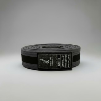 Ceinture JJB Enfant Brave Art Grise et Noire – Qualité & Progression Structurée