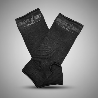 Brave Art Ton-on-Ton Black Ankle Supports – Discreet Style & Full Protection