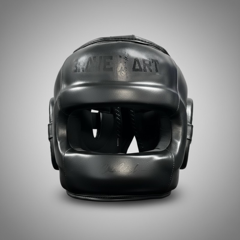 Casque de Boxe Protection Nez Brave Art Cuir