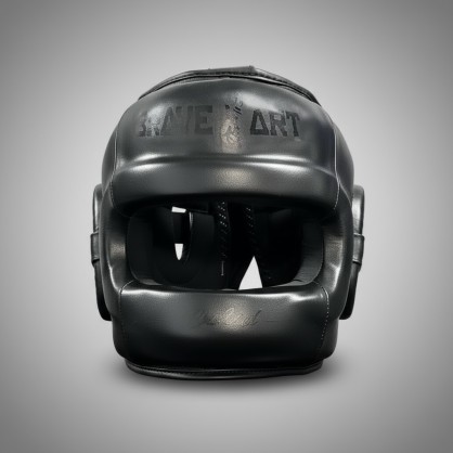 Brave Art Leather Boxing Headgear with Nose Guard – BAHGNPFB
