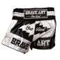Brave Art Muay Thai Light Night Shorts – Black & White