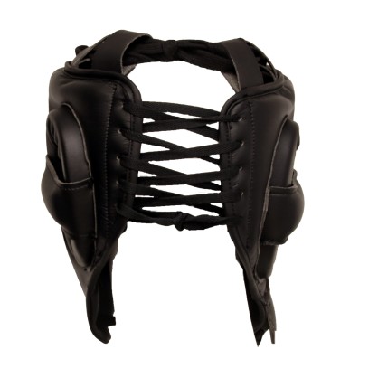 Casque de Boxe de Compétition Brave Art | Cuir Noir