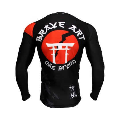 Banzaï Brave Art Long Sleeve Rashguard – Style, Performance & Bushido Spirit
