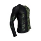 Rashguard Manches Longues Front Liner Brave Art Camo Vert et Noir