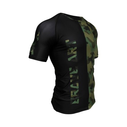RBrave Art Rashguard BA23SS – Short Sleeve Compression Camouflage Top