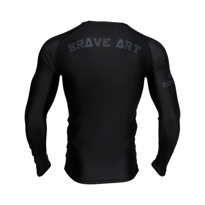 Brave Art Rashguard Darkness – Black & Grey – Long Sleeve BA22LD