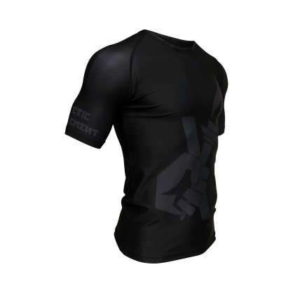 Rashguard Manches Courtes Darkness Brave Art – Performance et Style Noir
