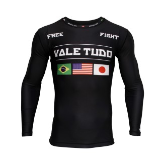 Rashguard Vale Tudo Brave Art Gris Foncé – Haute Performance et Style