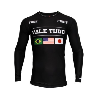 Rashguard Brave Art Vale Tudo Manches Longues Noir – Compression & Performance MMA