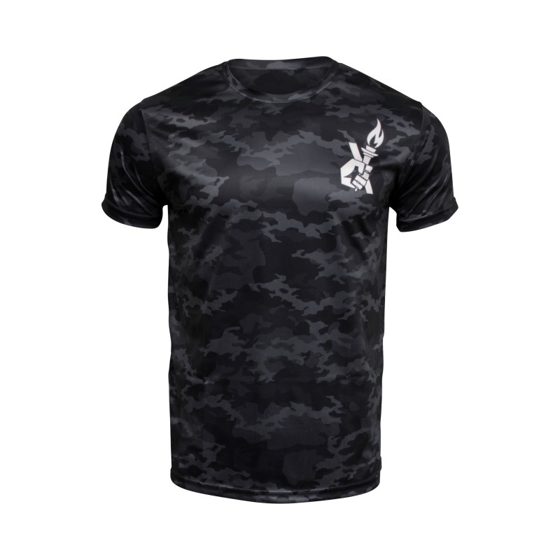 Brave Art Fast Dry Camo 2.0 T-Shirt – Black, Grey & Dark Grey