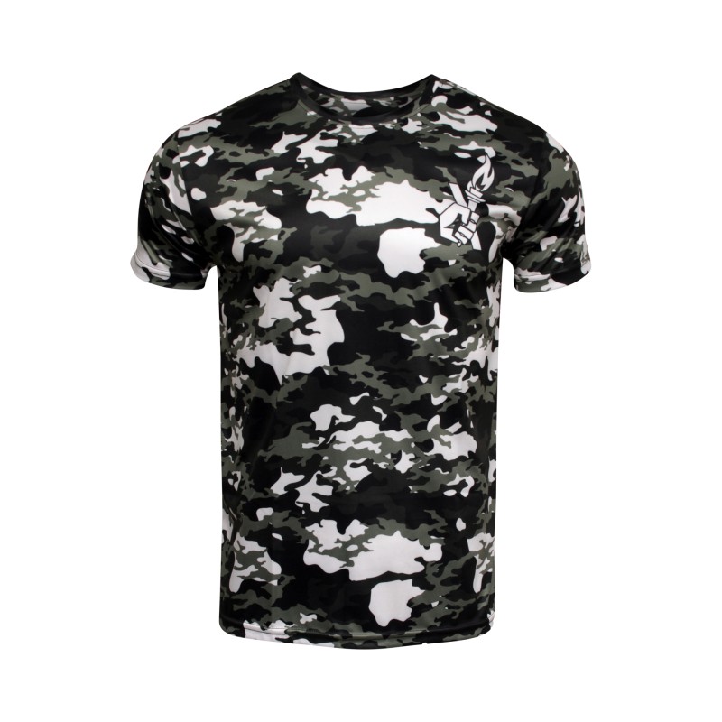 Brave Art Fast Dry Camo 2.0 T-Shirt – Nero, Bianco & Grigio