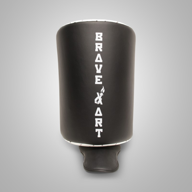 Brave Art Leather Calf Kick Pad – Black & White Brave Art Leather Calf Kick Pad – Black & White