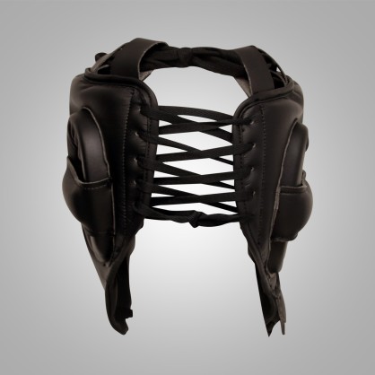 Brave Art Competition Boxing Headgear | Black Leather Protection