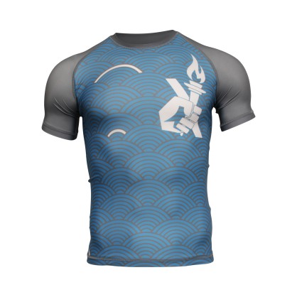 Rashguard Manches Courtes Kamon – Brave Art | Tradition Japonaise et Excellence Moderne