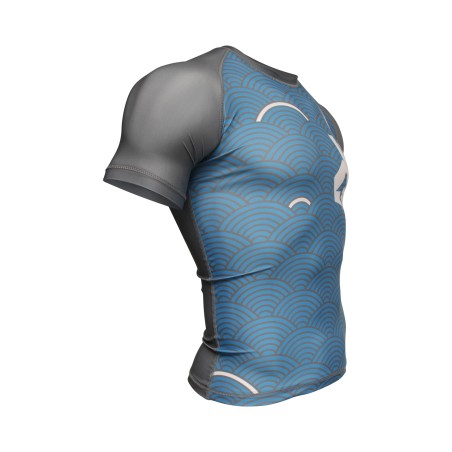 Brave Art Kamon Rashguard – Blue & Grey