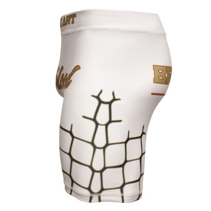 Brave Art Octogone Compression Shorts – White | MMA-Inspired Gear