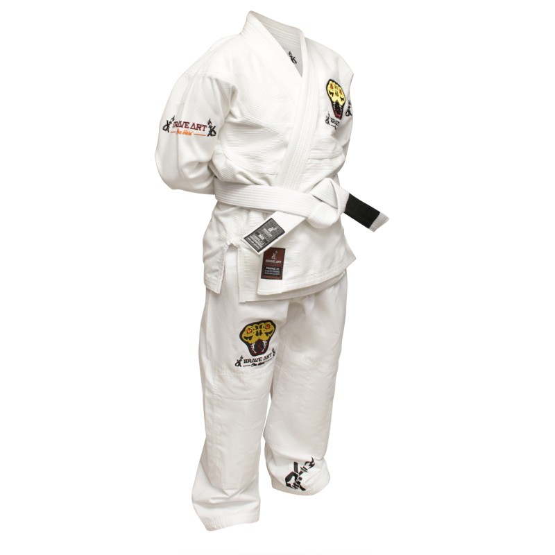 Kimono de Jiu-Jitsu Brésilien Enfant Brave Art Anaconda Blanc
