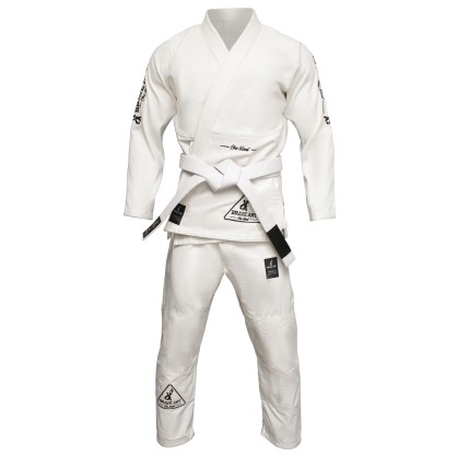 Brave Art BJJ Kimono BAJJBWH White with Black Embroidery | Official Shop