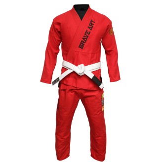 Kimonos de jiu-jitsu Brésilien Reversible Brave Art Rouge et Noir