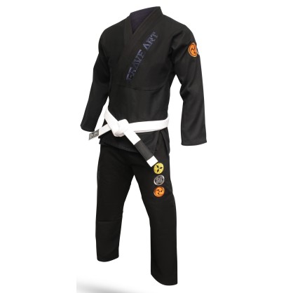 Brave Art Reversible BJJ Kimono – Black & Blue – BAJJBNABLRE