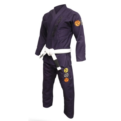 Brave Art Reversible BJJ Kimono – Black & Blue – BAJJBNABLRE