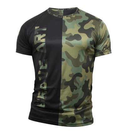 Brave Art Fast Dry T-Shirt Black Camo – Long Sleeve MMA Training Shirt