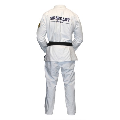 Kimono Brave Art Blanc & Bleu Réversible | Confort et Style JJB