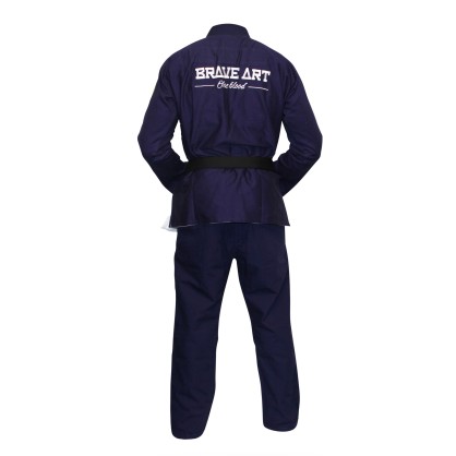 Kimono Brave Art Blanc & Bleu Réversible | Confort et Style JJB