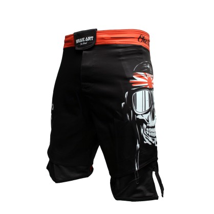 Brave Art Banzaï MMA Shorts – Black & Red | Warrior-Inspired Gear