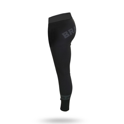Brave Art Spats BA22SP – Black Minimalist Compression Tights for MMA