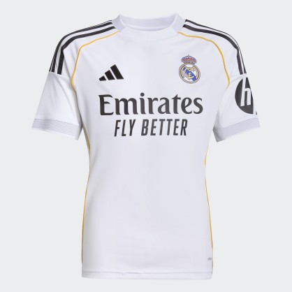 Maillot Domicile Real Madrid 25/26 Enfant adidas JN8887 Blanc