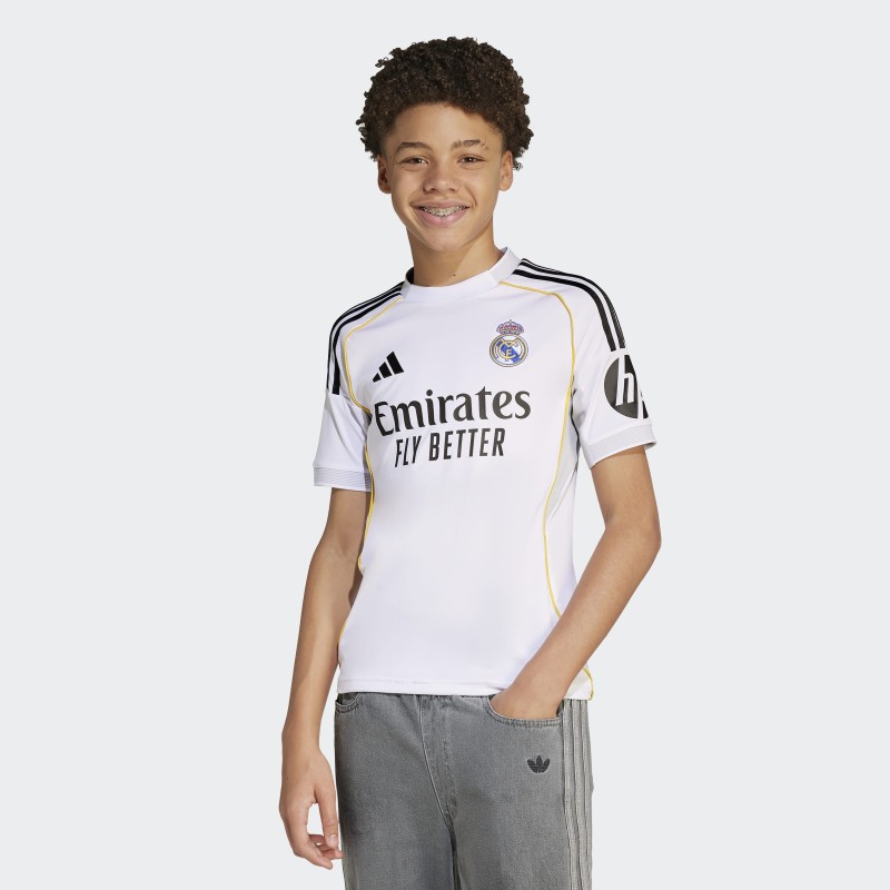 Maillot Domicile Real Madrid 25/26 Enfant adidas JN8887 – Blanc