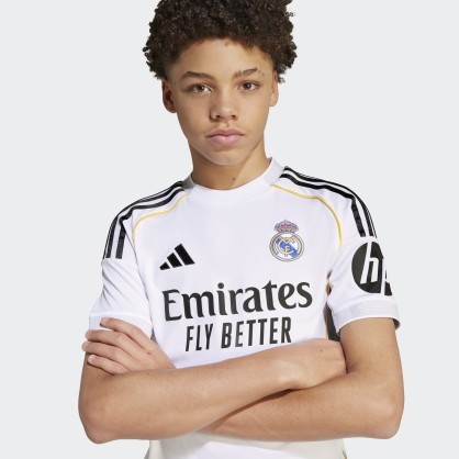 Maillot Domicile Real Madrid 25/26 Enfant adidas JN8887 Blanc