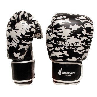Brave Art Black Shadow | Premium PU Thai Boxing Gloves