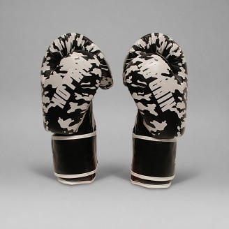 Gants de Boxe Thaï Brave Art Black Shadow PU Premium