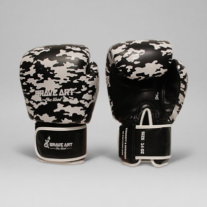 Brave Art Black Shadow | Gants Boxe Thaï PU Premium