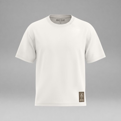 Brave Art Basic Oversize T-Shirt 240 GSM | White