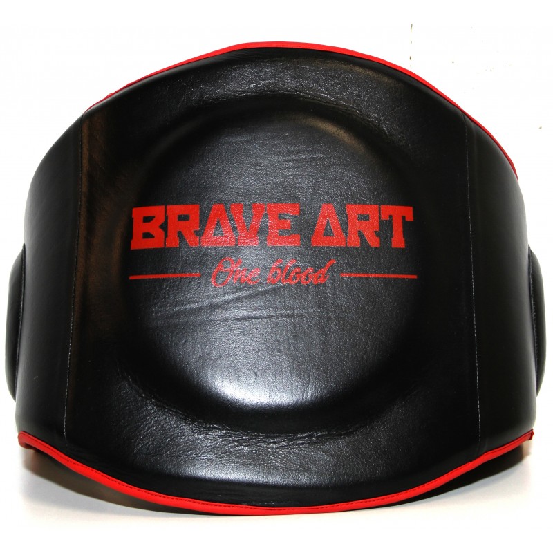 Body Pad Brave Art – Cuir Noir & Rouge avec Scratch - BABPF Body Pad Brave Art – Cuir Noir & Rouge avec Scratch - BABPF