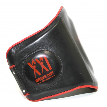 Body Pad Brave Art – Cuir Noir & Rouge avec Scratch - BABPF